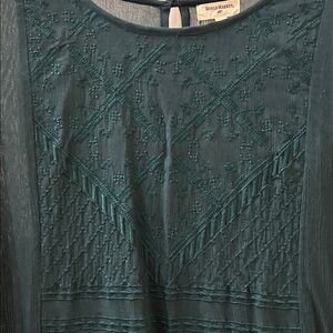 Dress or Tunic  length top - dark green